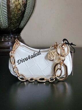 Victoria’s Secret MICRO BAG Charm Keychain White